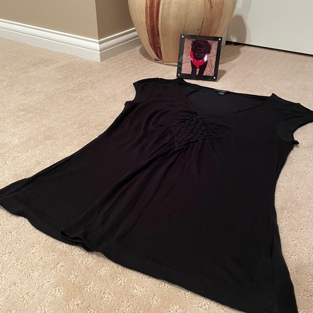 Banana Republic Black Top Sz L